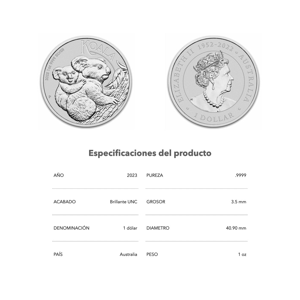 Koala - 2023 - Australia - Moneda de Plata