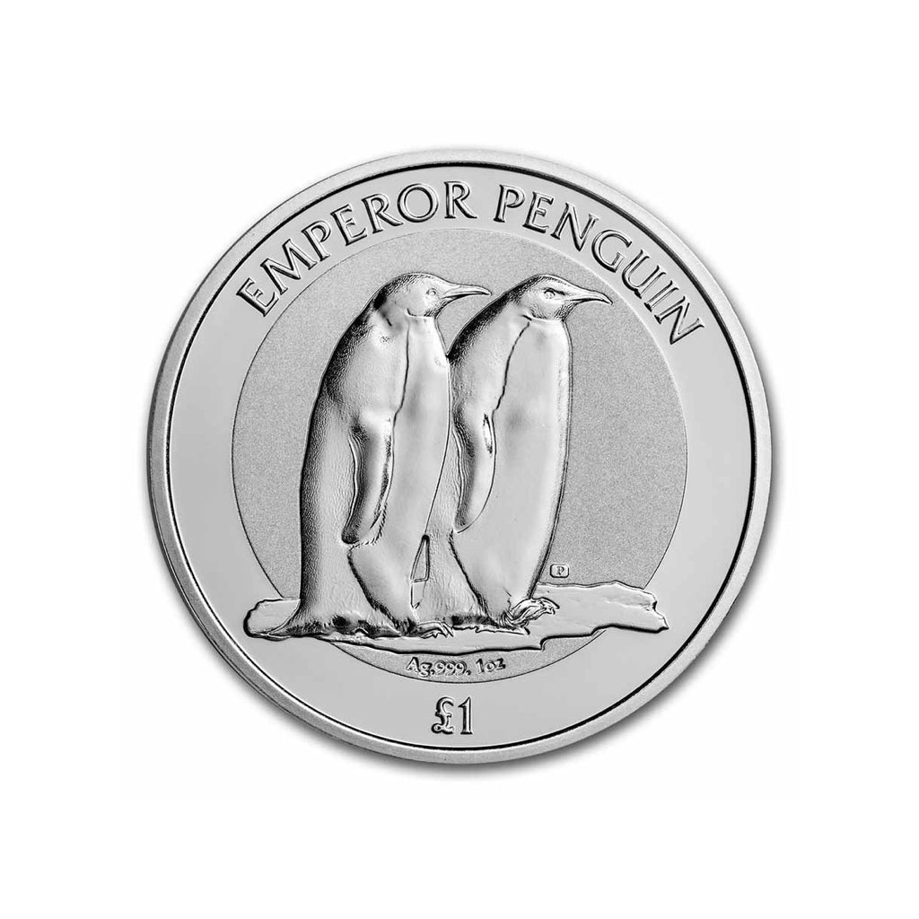 Pinguino emperador - 2023 - Territorio Antartico Britanico - Moneda de Plata