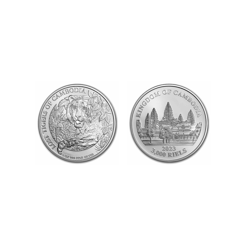 Tigres perdidos - 2023 - Camboya - Moneda de Plata