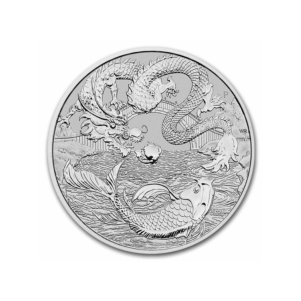 Dragon & Koi - 2023 - Moneda de plata