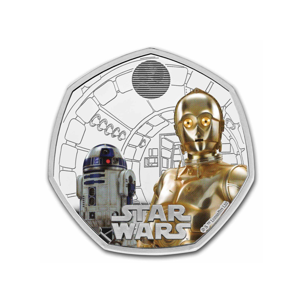 Star Wars: R2-D2 & C-3PO Color - 2023 - Moneda conmemorativa