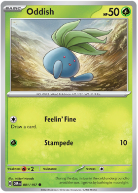 001/197 Oddish (Reverse Holo)