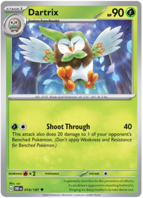 014/197 Dartrix (Reverse Holo)