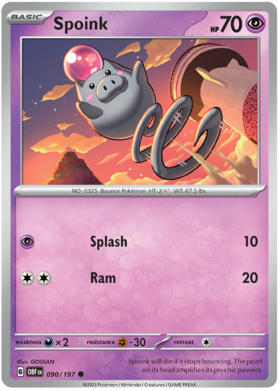 090/197 Spoink (Reverse Holo)