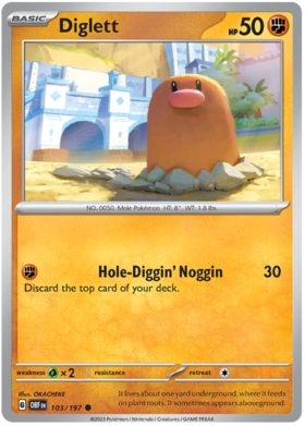 103/197 Diglett (Reverse Holo)