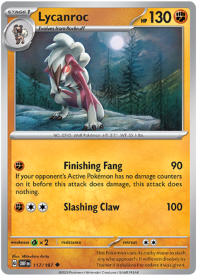 117/197 Lycanroc (Reverse Holo)