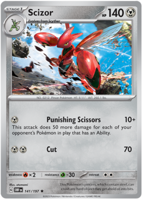 141/197 Scizor (Reverse Holo)