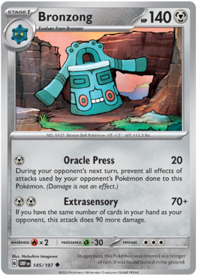 145/197 Bronzong (Reverse Holo)