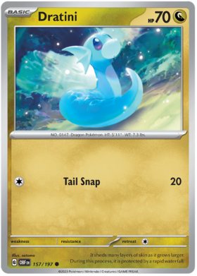 157/197 Dratini (Reverse Holo)