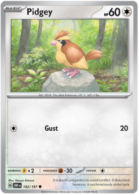 162/197 Pidgey (Reverse Holo)