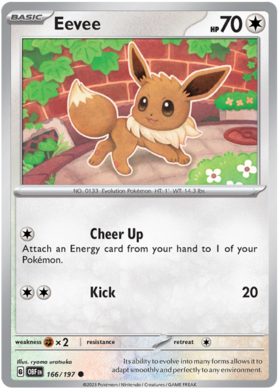 166/197 Eevee (Reverse Holo)