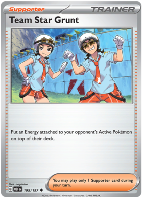 195/197 Team Star Grunt (Reverse Holo)