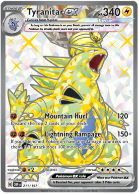 211/197 Tyranitar ex