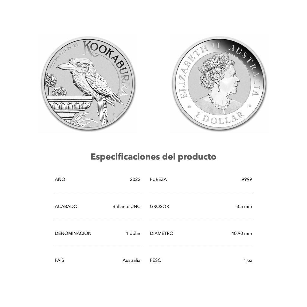 Kookaburra - 2022 - Australia - Moneda de Plata