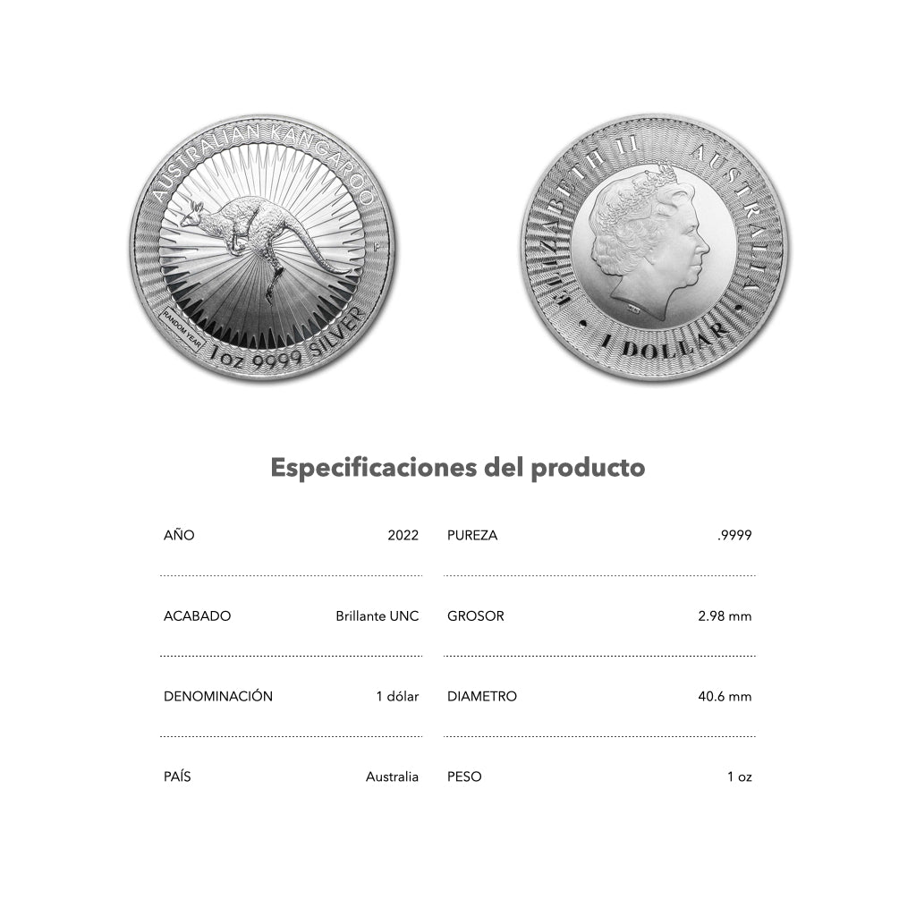 Canguro - 2022 - Australia - Moneda de Plata