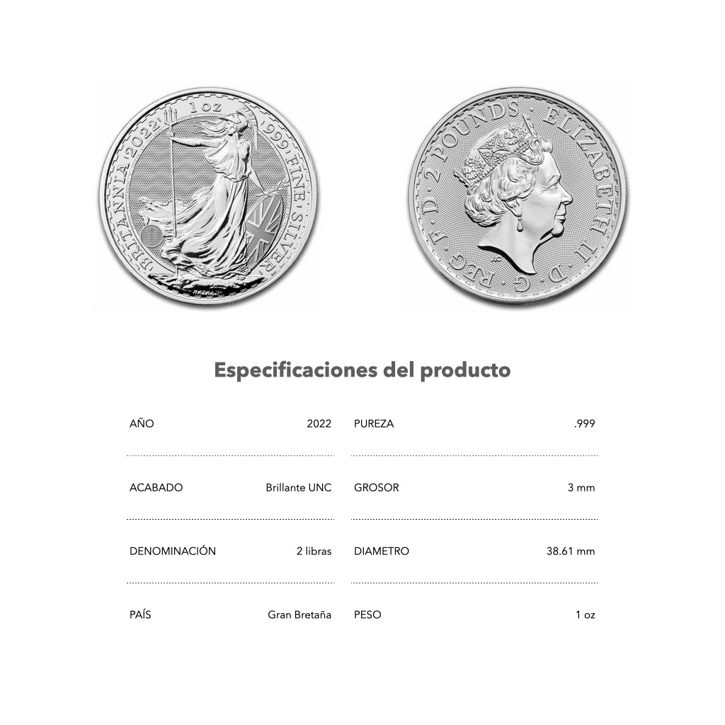 Britania - 2022 - Gran Bretana - Moneda de Plata