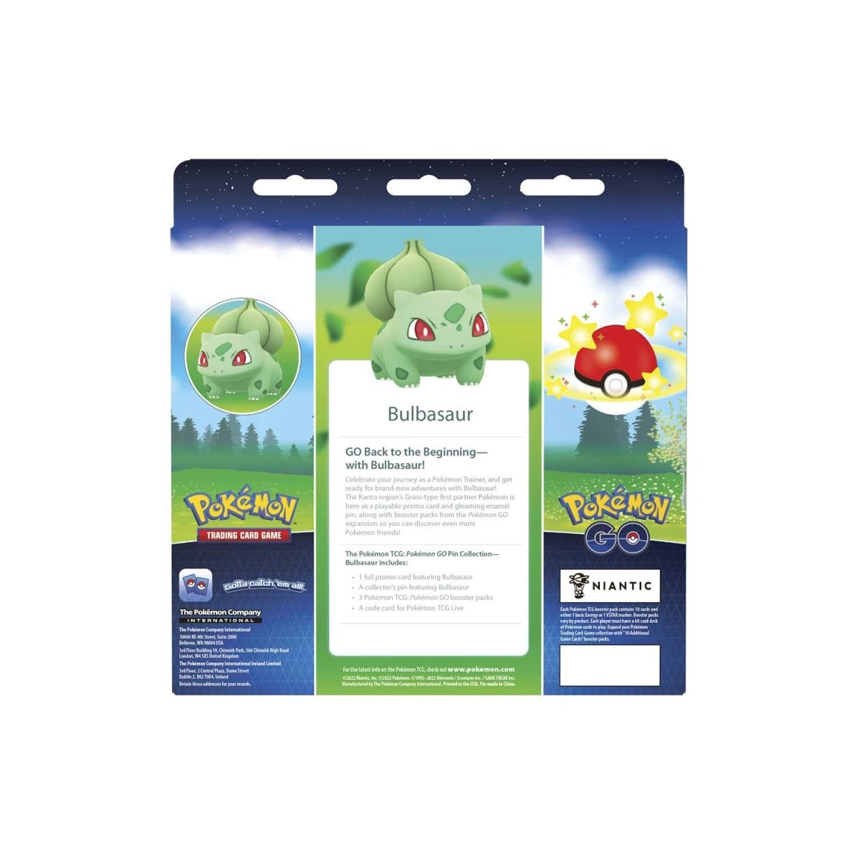 Bulbasaur - Pokemon GO Pin - Ingles