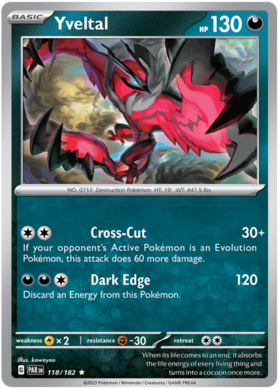 118/182 Yveltal (Reverse Holo)