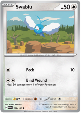 152/182 Swablu (Reverse Holo)