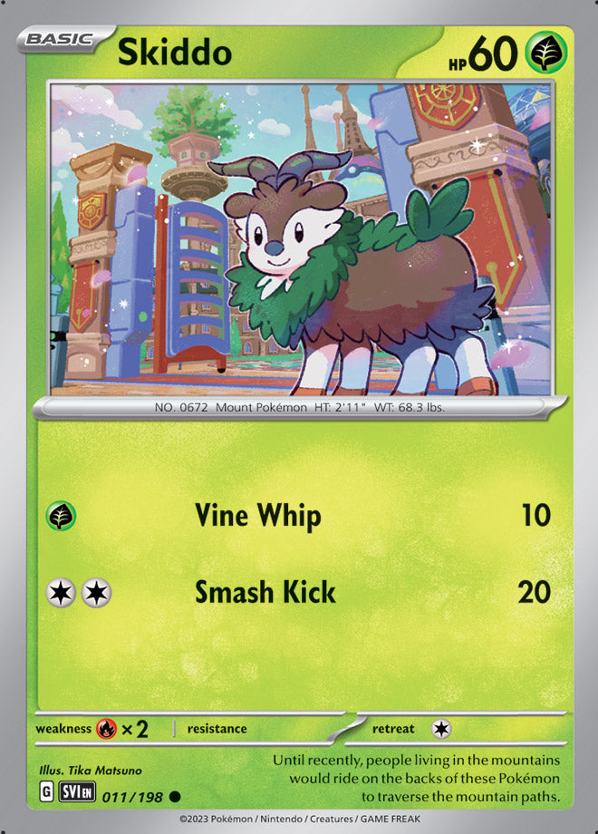 011/198 Skiddo(Reverse holo)