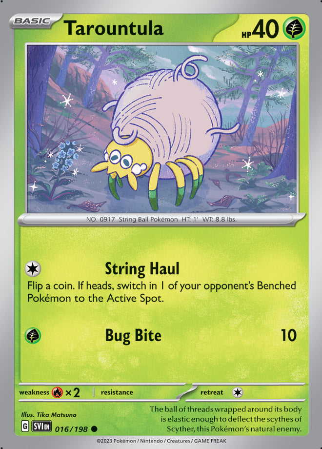 016/198 Tarountula(Reverse holo)