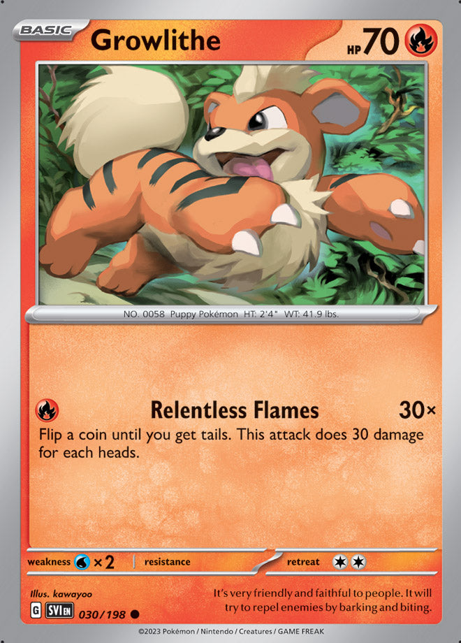 030/198 Growlithe(Reverse holo)