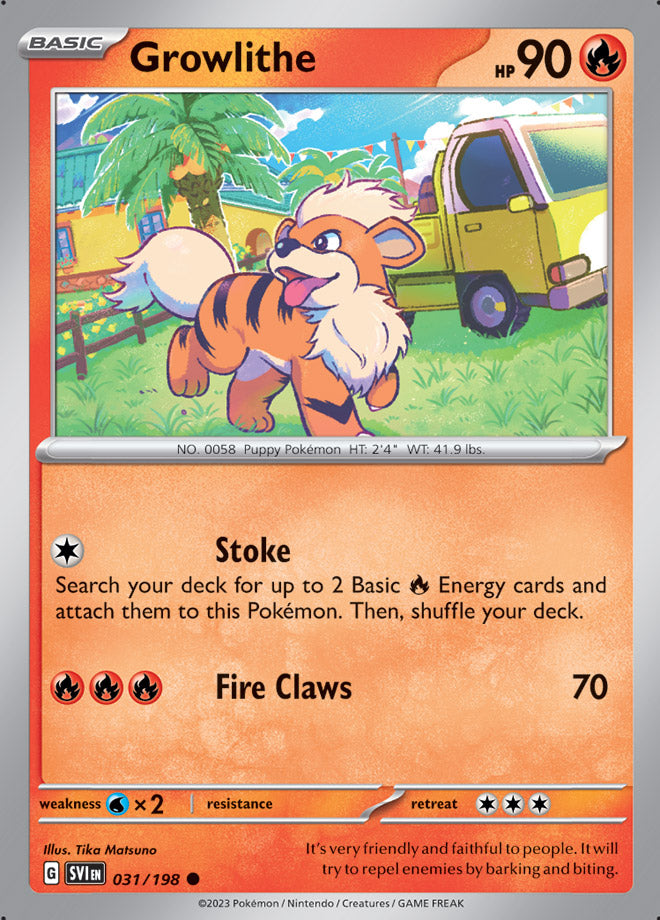 031/198 Growlithe(Reverse holo)