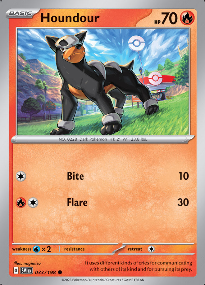 033/198 Houndour(Reverse holo)