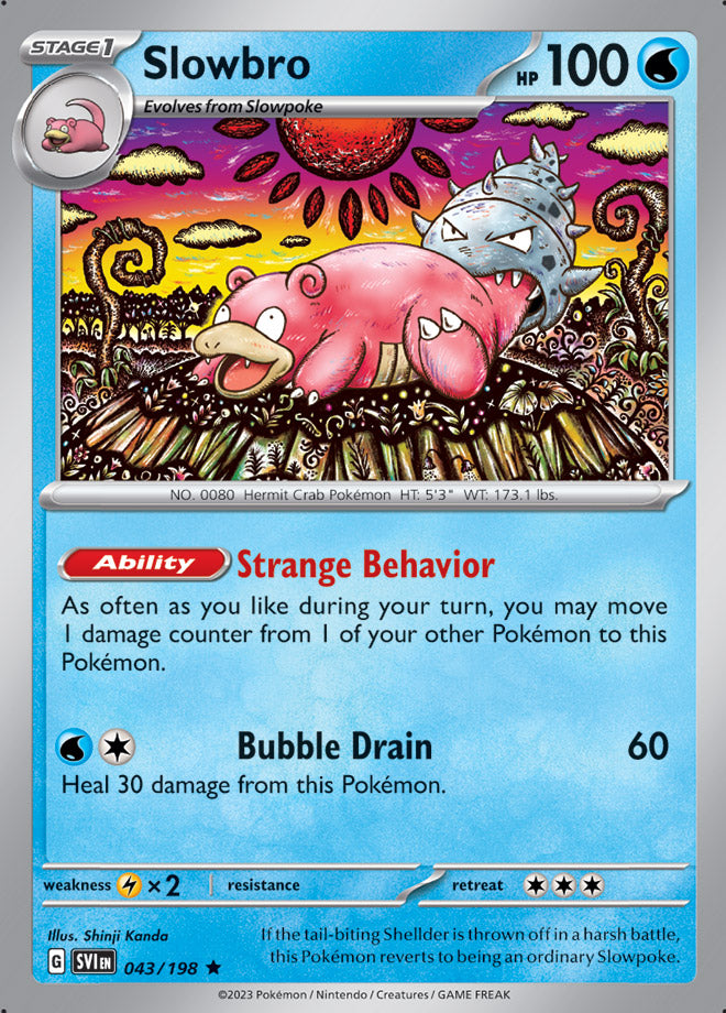 043/198 Slowbro(Reverse holo)