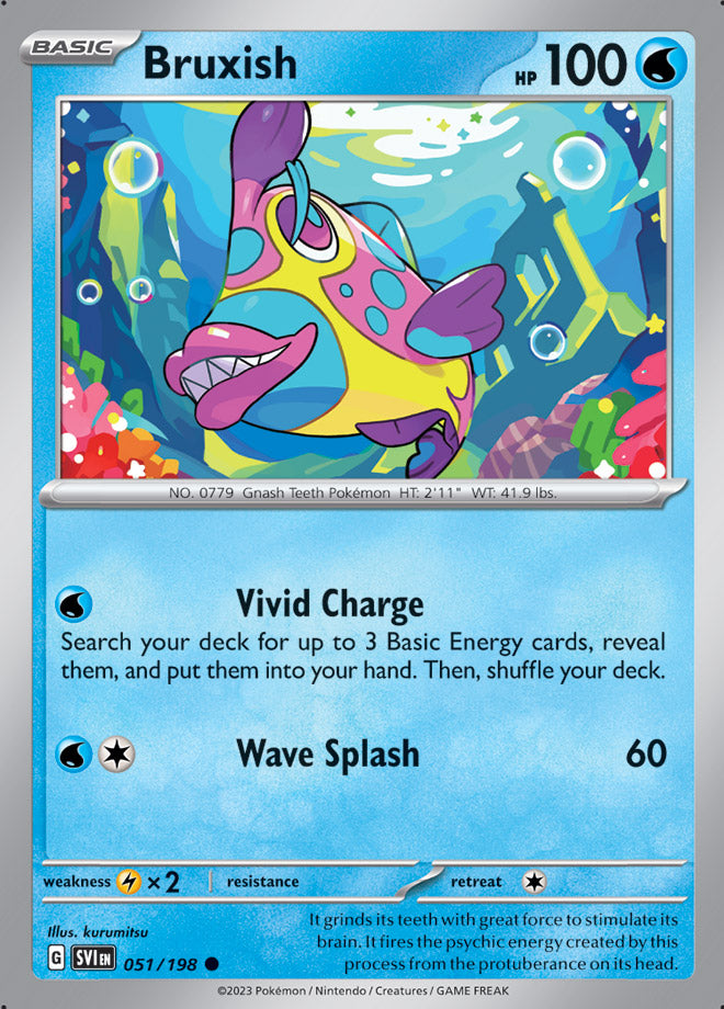 051/198 Bruxish(Reverse holo)