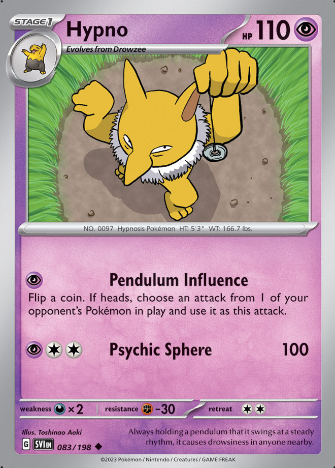 083/198 Hypno(Reverse holo)