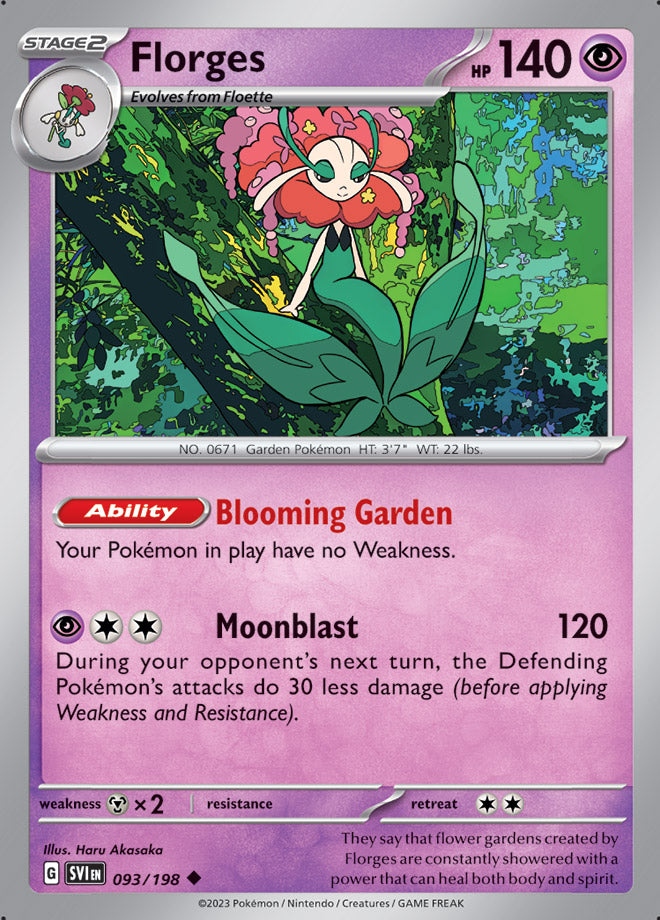 093/198 Florges(Reverse holo)