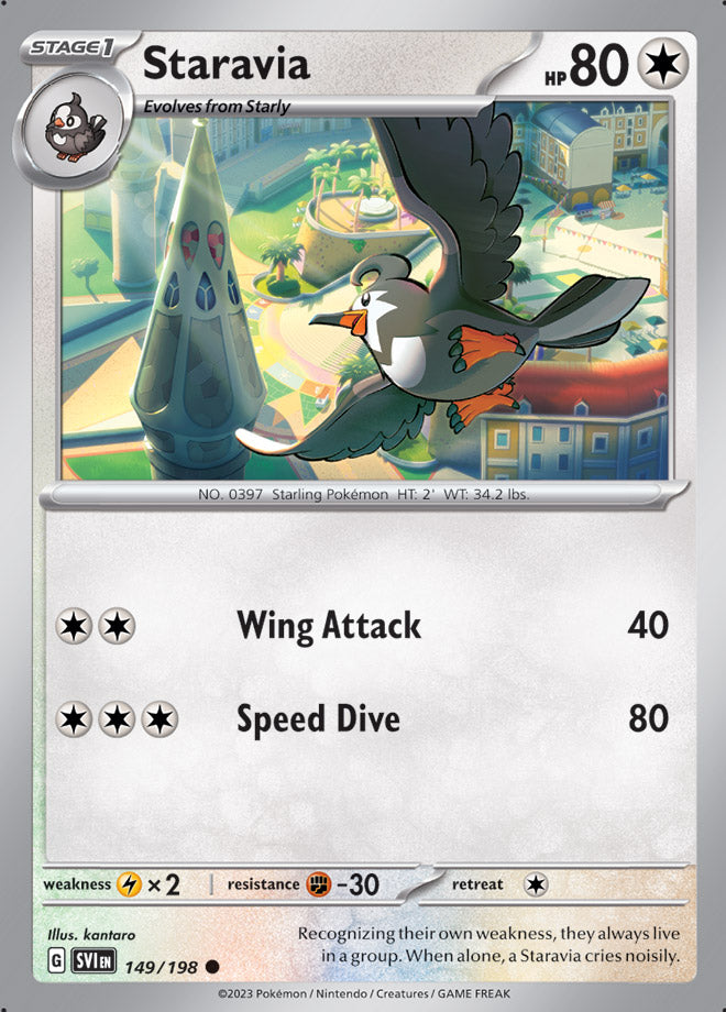 149/198 Staravia(Reverse holo)