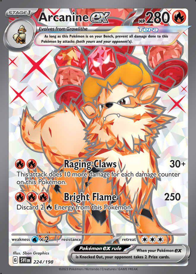 224/198 Arcanine ex