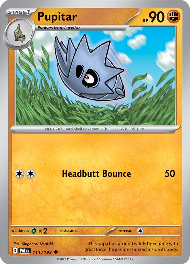 111/193 Pupitar (Reverse holo)