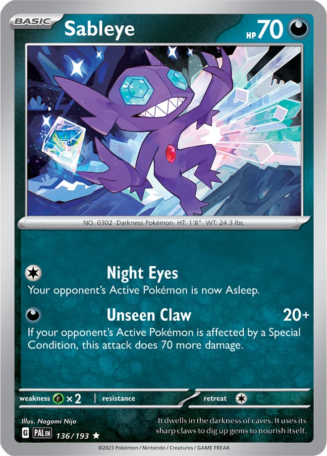 136/193 Sableye (Holo)
