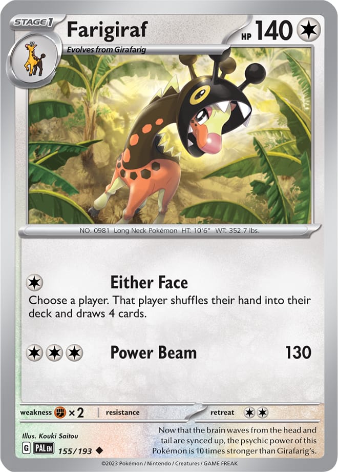 155/193 Farigiraf (Reverse holo)