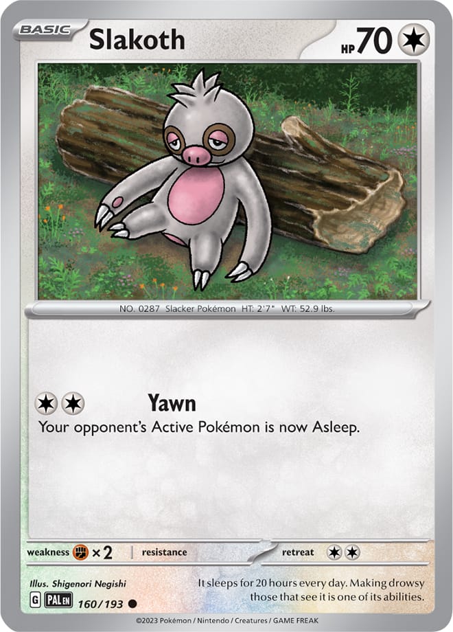 160/193 Slakoth (Reverse holo)