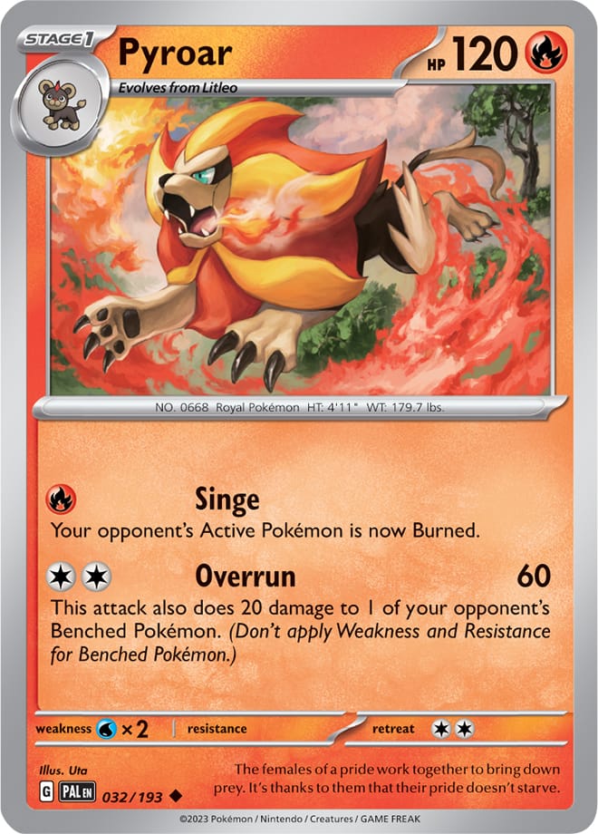 032/193 Pyroar (Reverse holo)