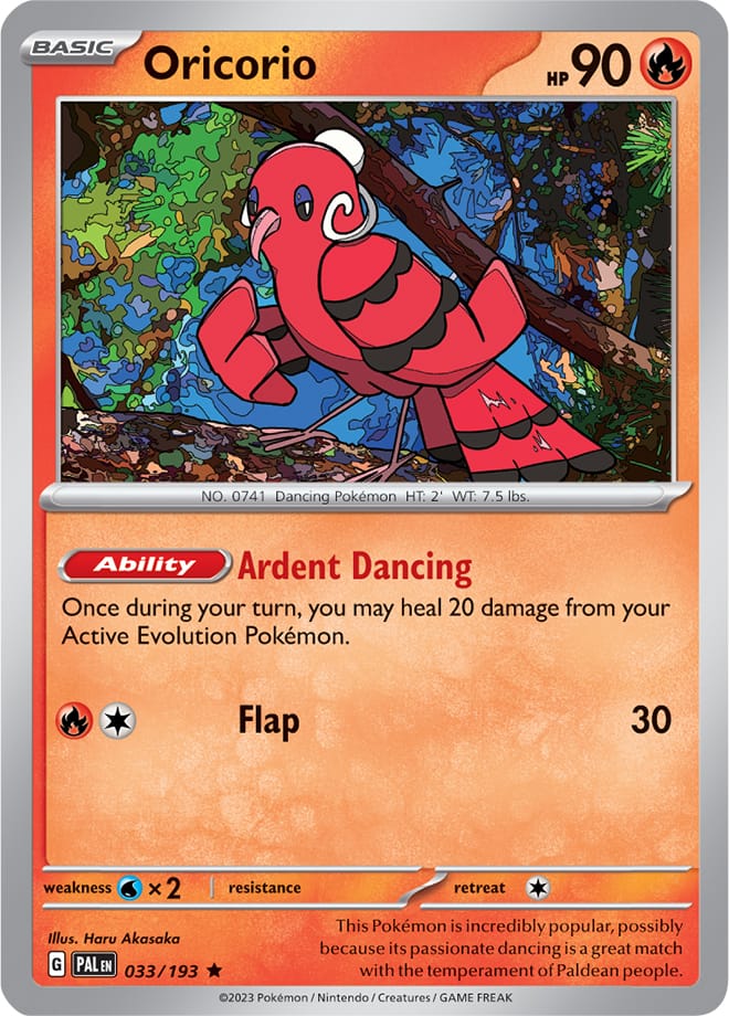 033/193 Oricorio (Reverse holo)