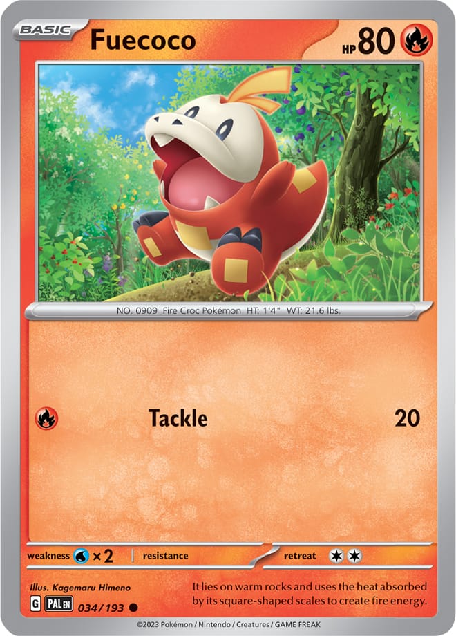 034/193 Fuecoco (Reverse holo)