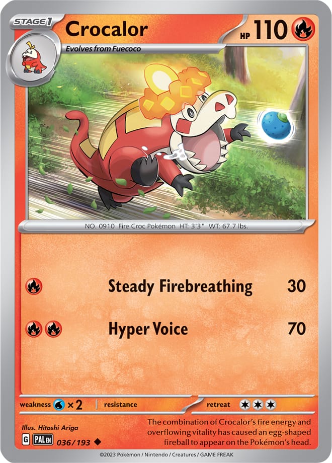 036/193 Crocalor (Reverse holo)
