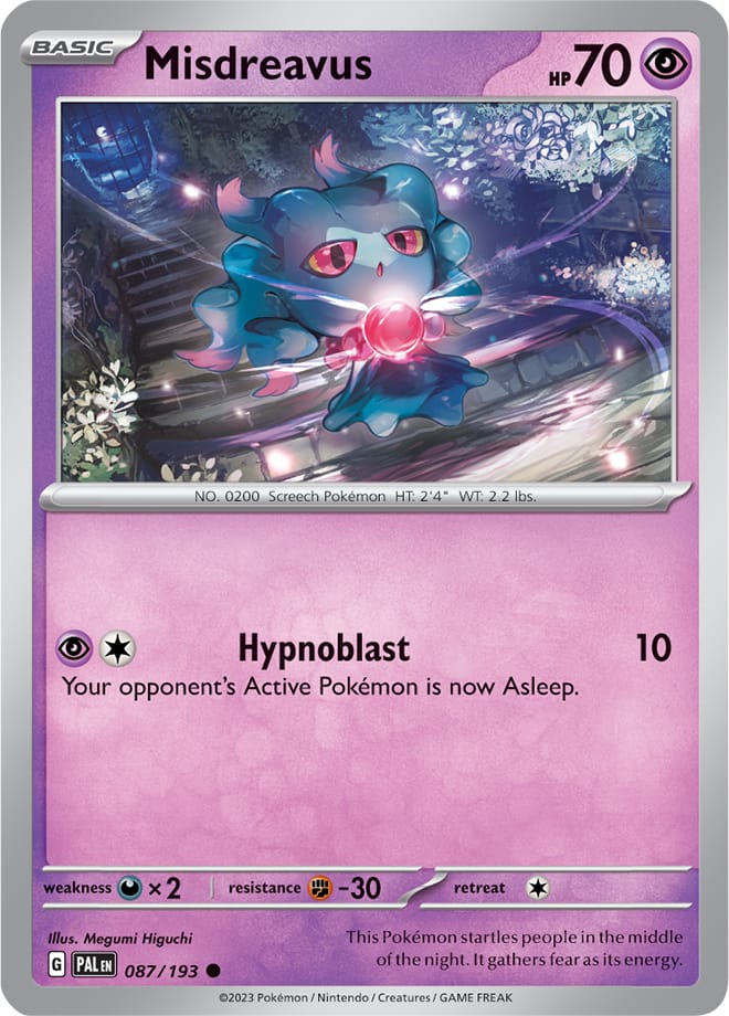 087/193 Misdreavus (Reverse holo)
